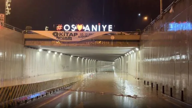 Osmaniye’yi kuvvetli yağış vurdu