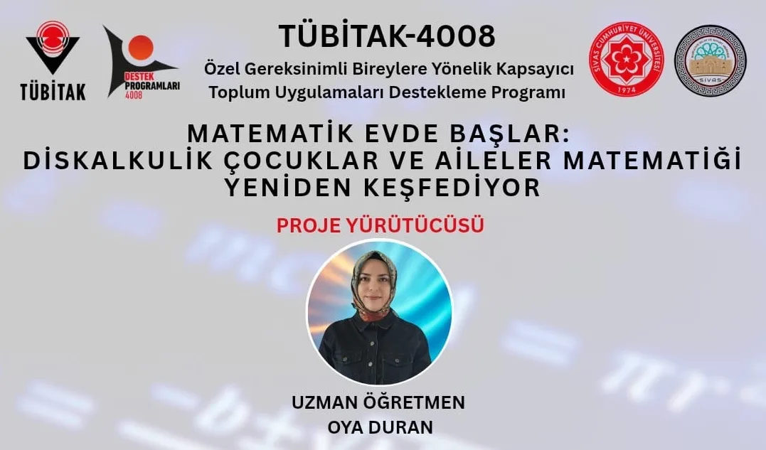 “Matematik Artık Korkulu Rüya Değil!” TÜBİTAK Projesi Sivas’ta Hayata Geçiyor