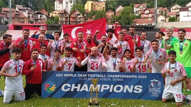 23 Yaş Altı İşitme Engelliler Futbol Milli Takımı, dünya şampiyonu oldu