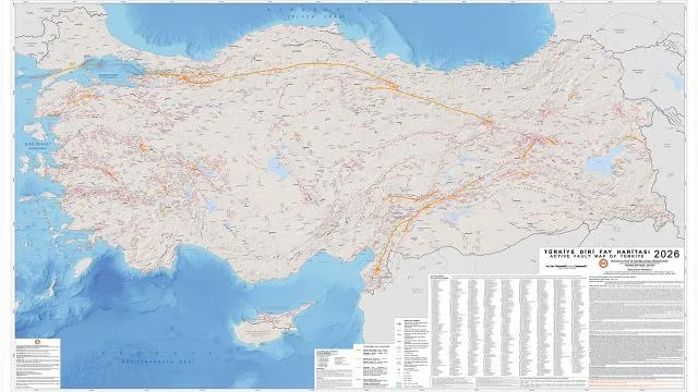 Türkiye Diri Fay Haritası’nda fay sayısı 700’e çıktı