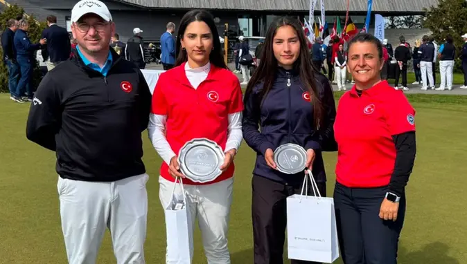 Milli golfçüler Estonya’da podyuma çıktı