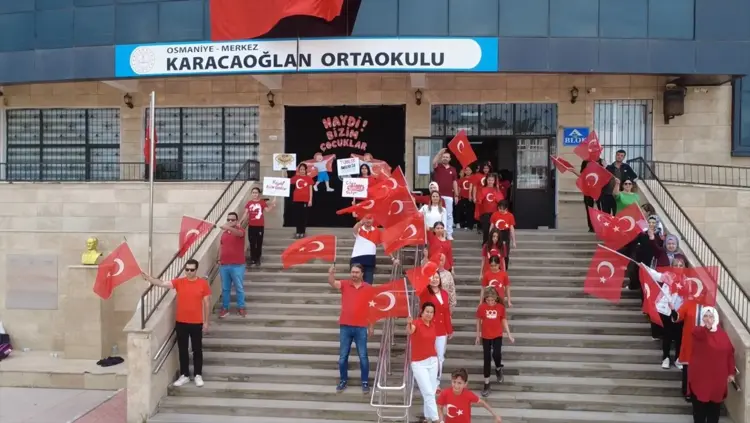 Osmaniyeli öğrencilerden Milli Takım’a dev destek!..