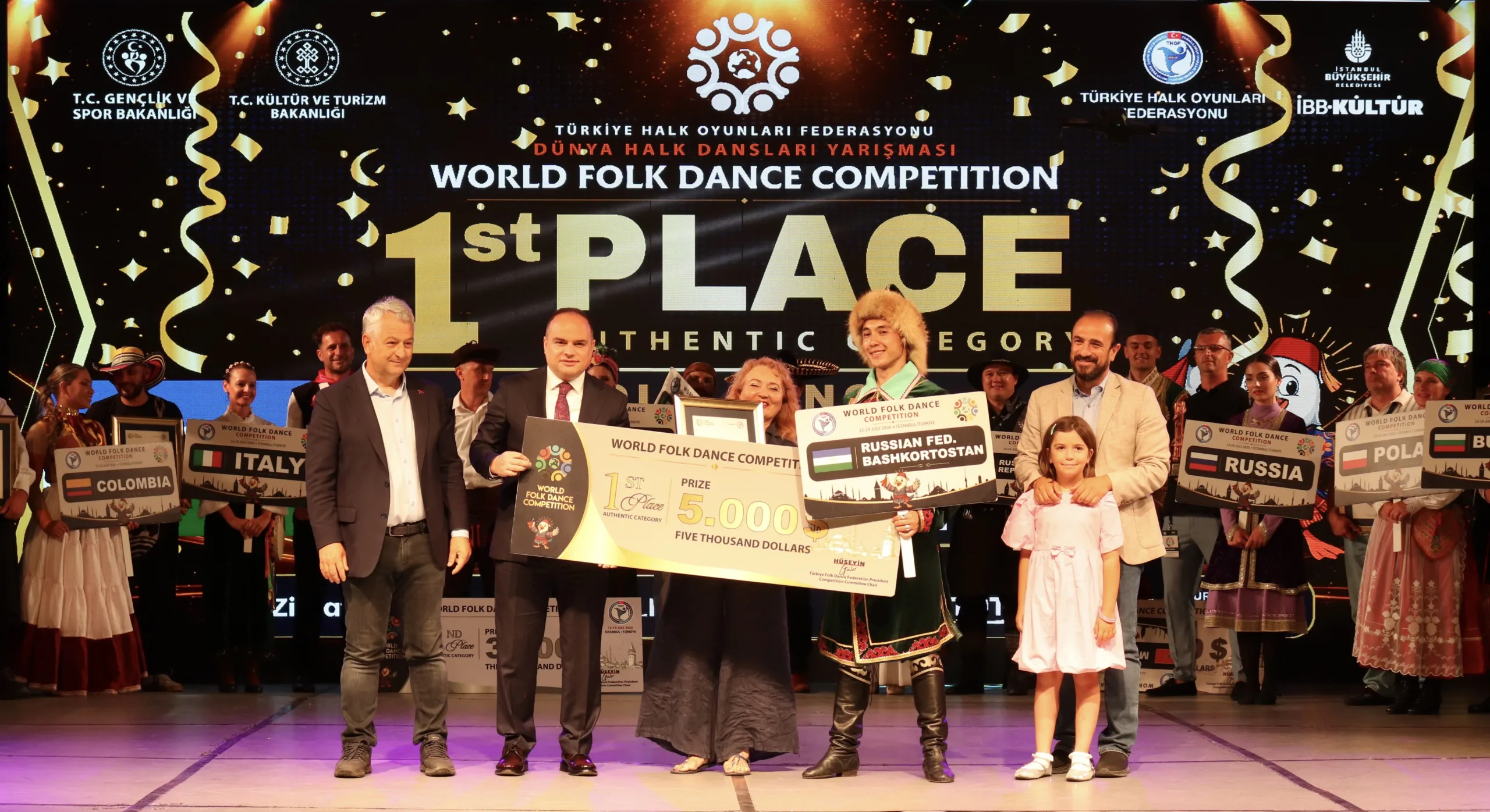 Dünya Halk Dansları Yarışması’nda Ödüller Sahiplerini Buldu