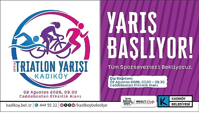 Kadıköy’de Sprint Triatlon İçin Geri Sayım Başladı