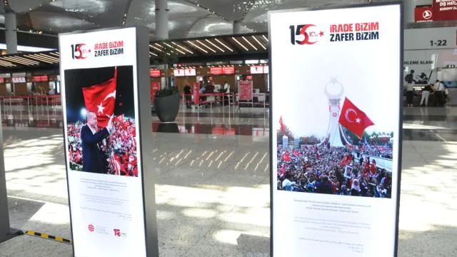 İstanbul Havalimanı’nda ‘Hafıza ve Hatıra 15 Temmuz’ fotoğraf sergisi açıldı