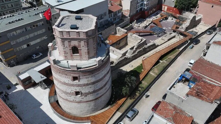 Restorasyonu tamamlanan Edirne’deki Makedon Kulesi ziyaretçilerini ağırlıyor