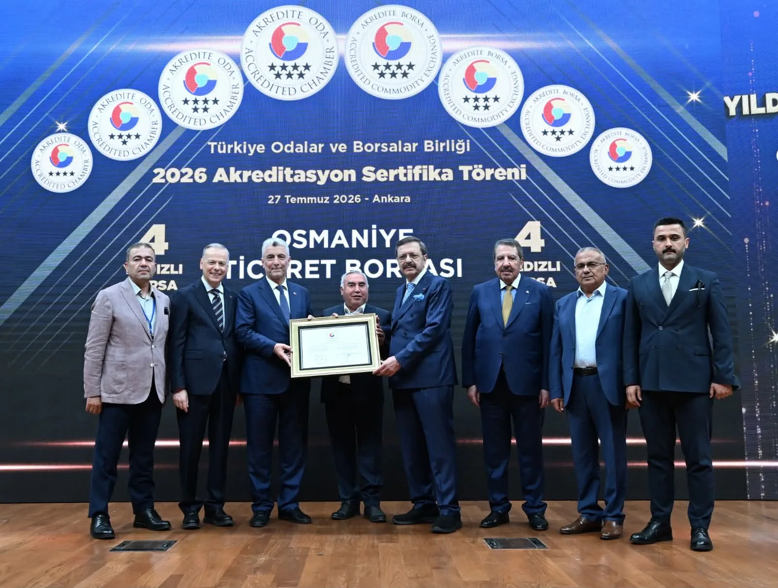Osmaniye Ticaret Borsası’nın Hizmet Kalitesi ve Kurumsal Yetkinliği TOBB Tarafından Tescillendi