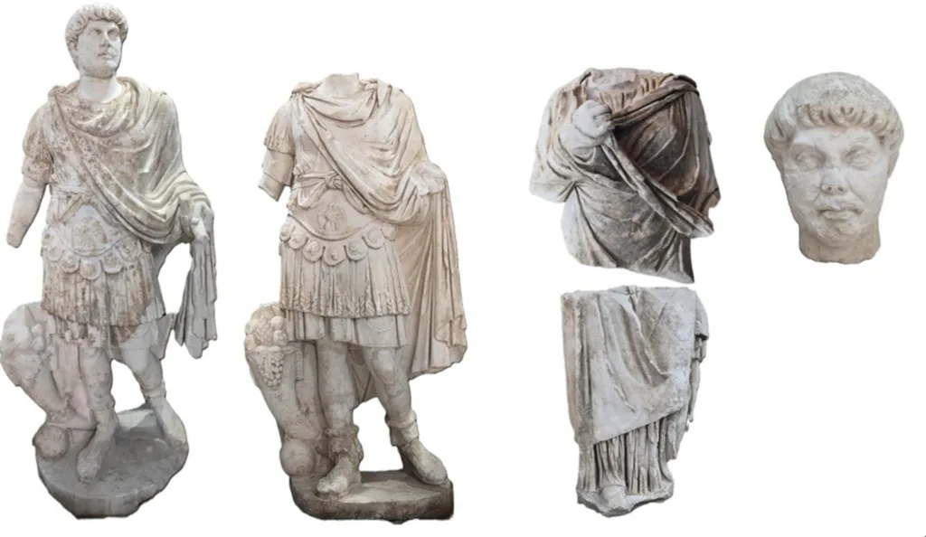 Antik Kibyra’da Roma İmparatoru Hadrianus ve İmparatoriçe Sabina’ya Ait Nadir Heykeller Keşfedildi