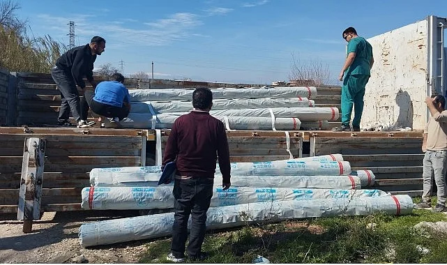 Antalya Büyükşehir Belediyesi afetzede üreticinin yanında