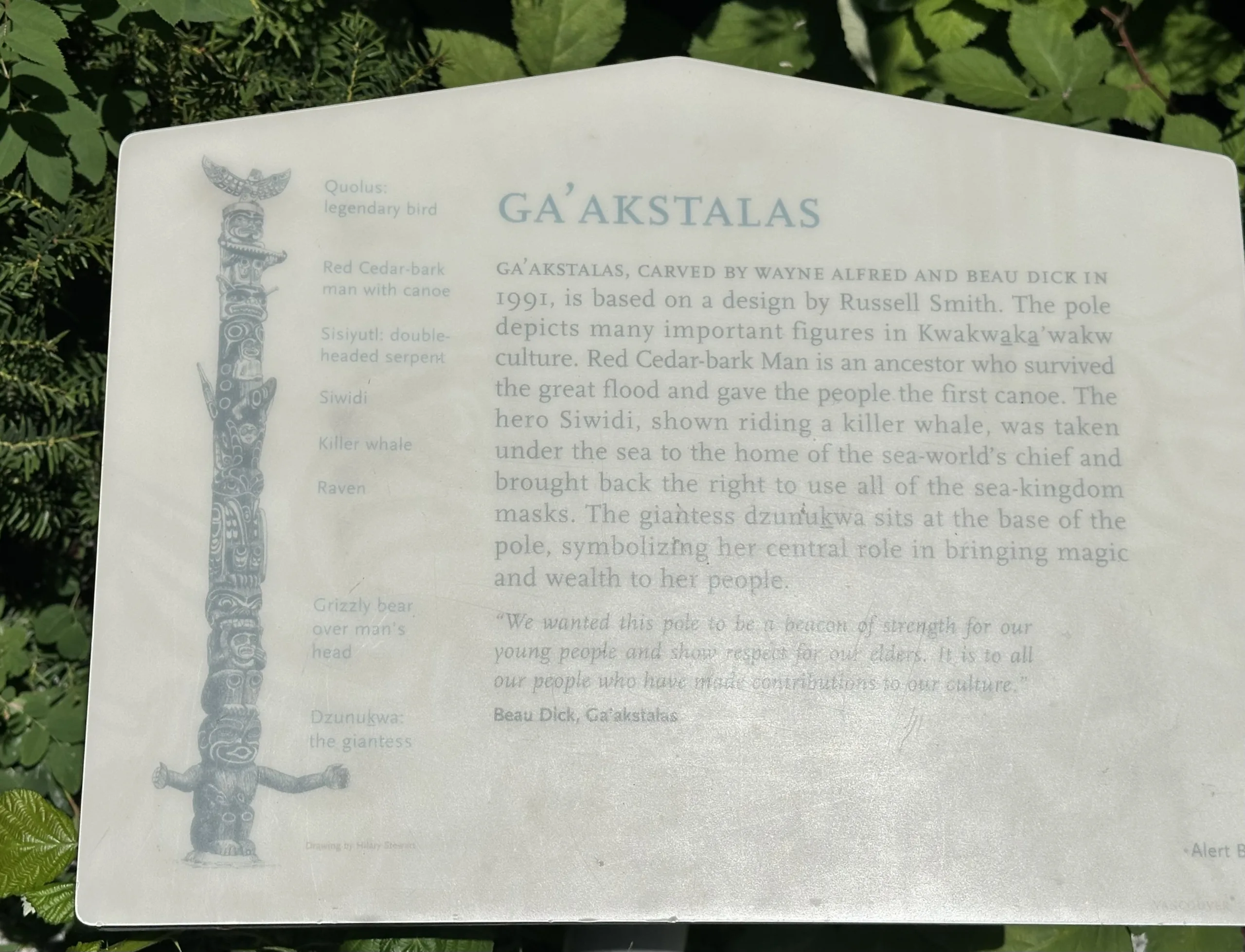 Ga’akstalas Totem Direği