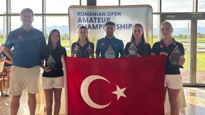 Romanya Amatör Açık Turnuvası’nda milli golfçülerden 2 şampiyonluk