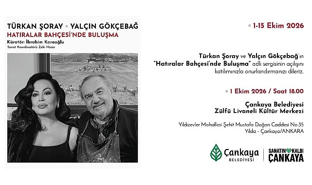 Türkan Şoray “Hatıralar Bahçesinde Buluşma” Sergisi ile Çankaya’da